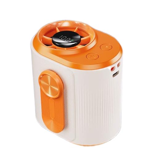 Ventilador genérico, ventilador de aire, multiniveles, ajustable con pantalla LED, pequeñas manos y refrigerador para viajes al aire libre, tamaño 3,74 x 3,35 x 2,95 pulgadas