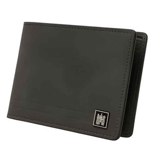 Carteira Masculina Moderna para Cartões CNH RG Couro Pu (Chumbo)