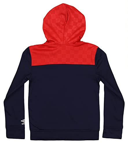 Umbro Boy's Youth (4-18) Full Zip Checkered Performance Hoodie, Color Options2