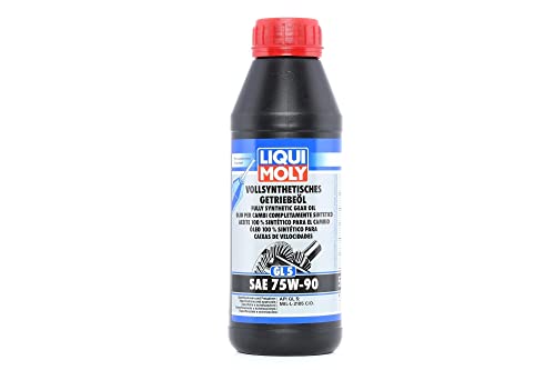LIQUI MOLY Aceite 100 % sintético para el cambio (GL5) SAE 75W-90 | 500 ml | Aceite de engranajes | Aceite hidráulico | 1413