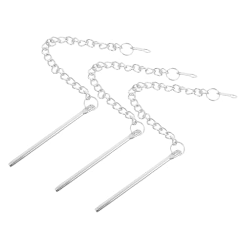 VICASKY 3pièces Chaîne De Fixation Pour Parapluie Chaîne à Goupille Pour Parapluie De Jardin Extérieur De Rechange Pour Parapluies Et Parapluies Pour Maintien Stable