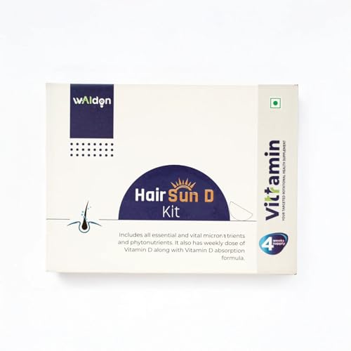 Adon (Waidon) Vittramin™ Hair Sun D Kit | Advanced Hair Growth Supplement with Vitamins, Minerals, Amino Acids & Omega | High-Dose Vitamin D for Hair Loss | 1-Month Supply