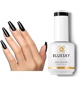 BLUESKY Black Gel Nail Polish Long Lasting Soak Off Gel Polish| Vegan&Cruelty-Free|Professional S...