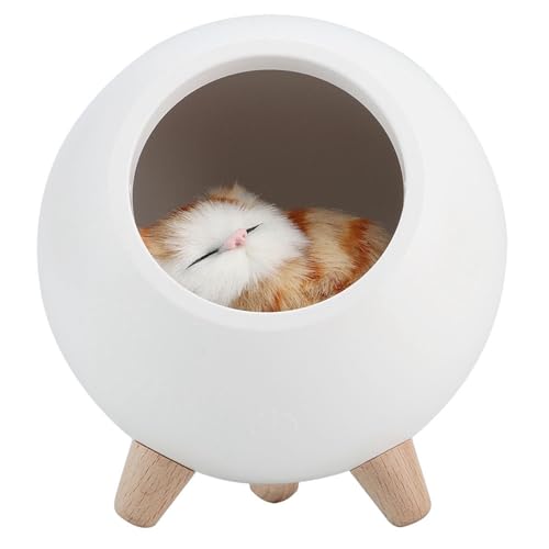 Lámpara de noche gato recargable con batería 1200mAh miniatura 4