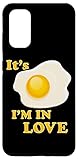Galaxy S20 Funny It's Fried Egg I'm In Love For Lovers Of Eggs Graphic Case