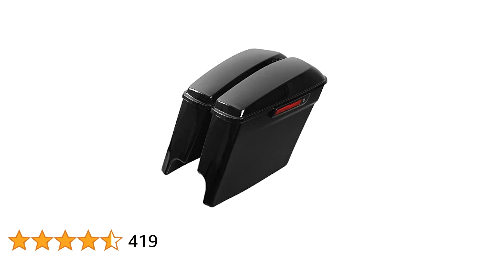 Amazon | TCT-MOTORPARTS グロスブラック 5インチ ストレッチ