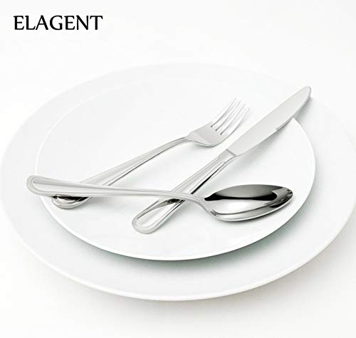 image for 60-Piece Silverware Set for 12, HaWare Stainless Steel Flatware Eating