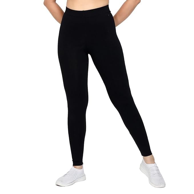 The Ultimate Leggings, Ankle Length Tights for Women for Gym and Workout High Waist | Super Combed Cotton Elastane Stretch | Women High Rise Gym Wear | Stretchable Fitness Leggings, Size-S-image-48
