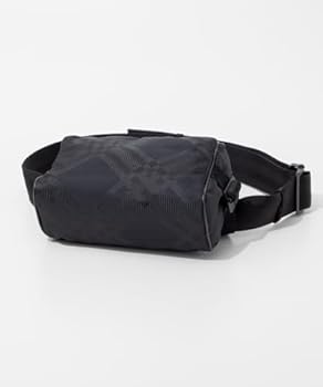 Burberry 8083446 ML BELT BAG NJ2 Checked Men's Black Body