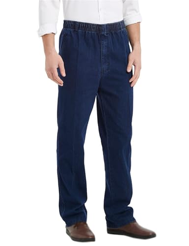 Mens Elastic Waist Jeans, Cooliflex Jeans, Thickened Loose Denim Trousers for Men3