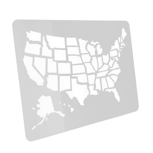 ARTIBETTER USA Map Stencil Template Flexible Reusable Wall Decorating Tool for Painting Projects for Wall Art and Airbrushing Decor