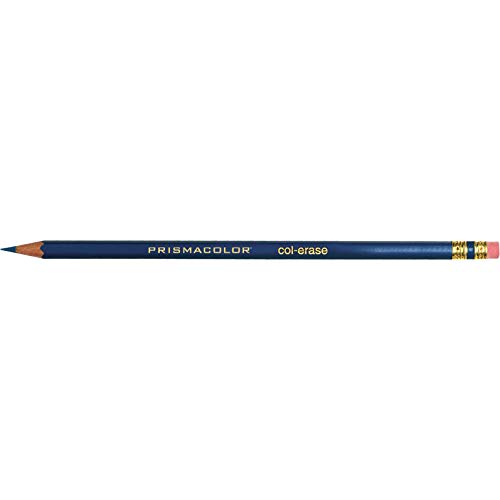 Prismacolor Col-Erase Erasable Colored Pencils, 12 Blue Pencils (20044)