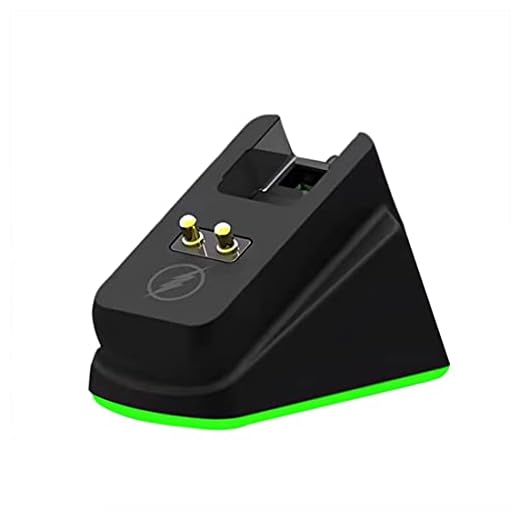 RGB Mus Wireless Laddning Magnet Dock Kompatibel med Razer Wireless Mouse Deathadder V2 Pro Naga Pro Viper Basilisk Ultimate Gaming Möss