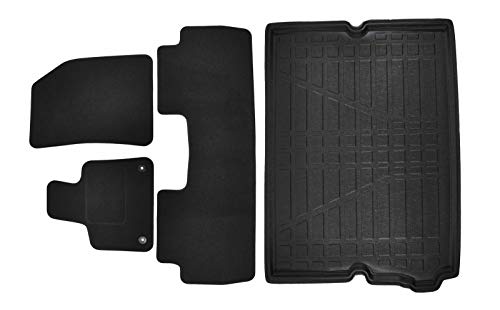 Fußmatten + Kofferraumwanne Set für Peugeot 5008 ab 2017