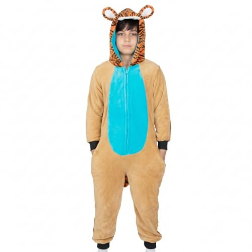 Combinaison pyjama tigre pour des soirées cocooning et fêtes d'enfants