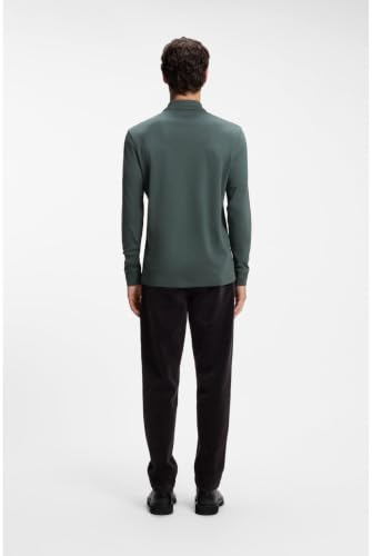 BOSS Men Pe_Interlock_Long 10265826 01 Open Green 377 6XL – Ansicht 5