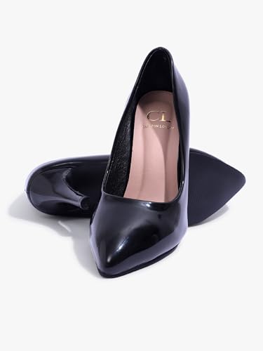 Image of Carlton London Women Comfortable Cone Heel Pointed Toe Slip On Fashion Shoes for Daily use, Office use, Casual use