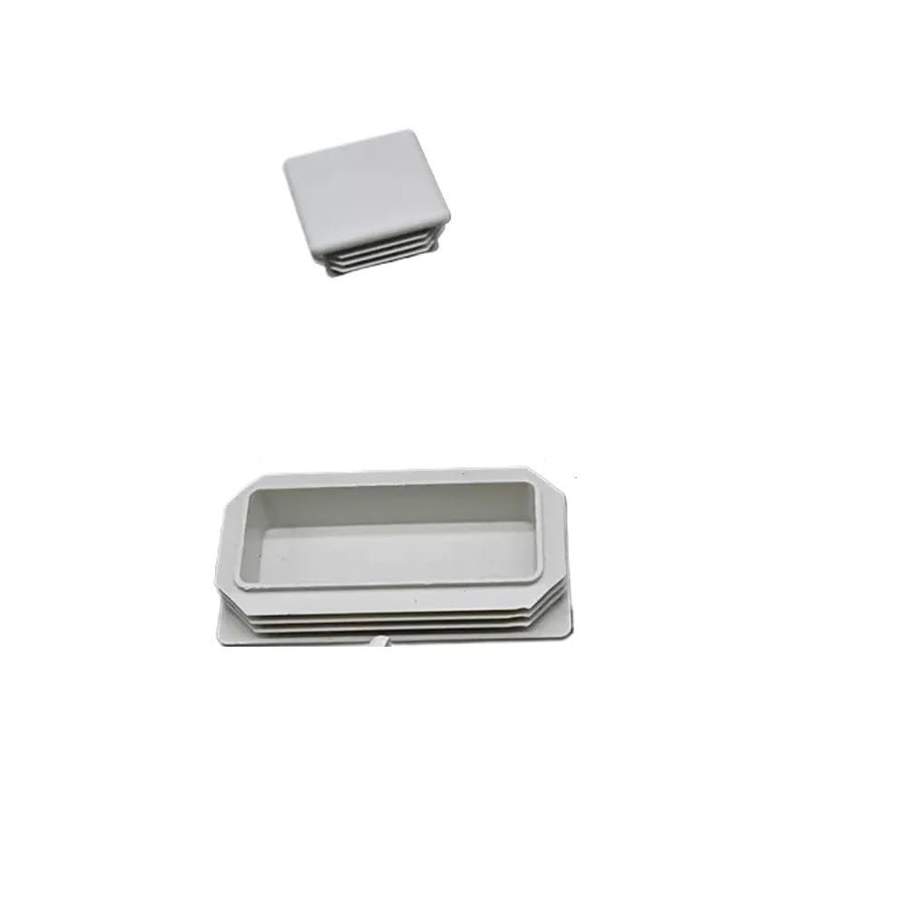 4/2pcs Square Rectangle White Plastic Inner Plug Furniture Leveling Plugs Chair Table Leg Cover Cap Socks Blanking End Cap(60x60mm,4 pcs)