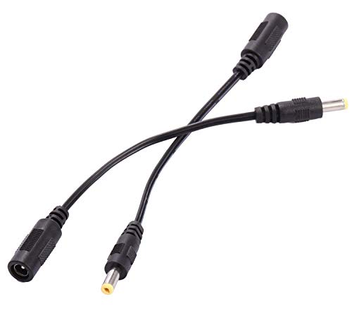 COOLM DC Plug Power Connector AC Adapter 5.5mm x 2.1mm Female to 4.8mm 4.8 x 1.7mm Male Universal Notebook 2PCS