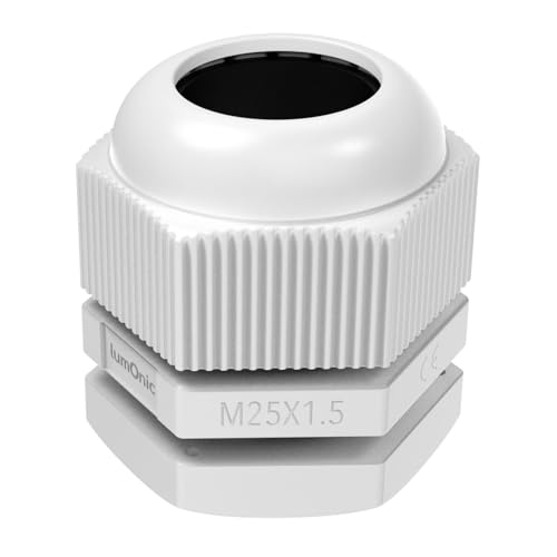 Passe-câble étanche M25 Lumonic IP67 gris anti-poussière pour gaines d9-17mm