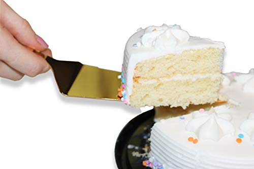 David Tutera Gold Cake Wood Handle, 2 Pieces Serving Set #TOP2