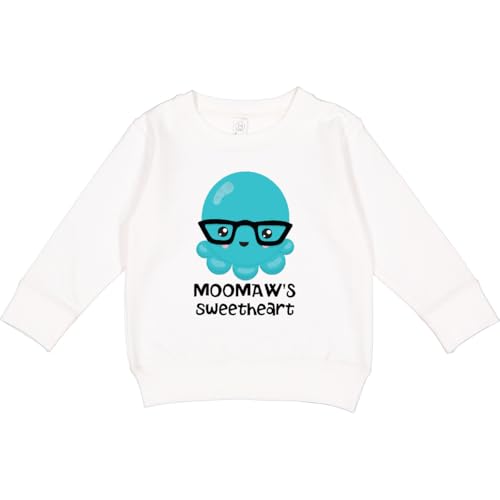 inktastic Blue Octopus Moomaw's Sweetheart Toddler Sweatshirt 3T White 42a82