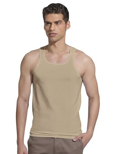 Image of XYXX Men's Cotton Square Neck Seamless Vest | Invisible Vest for Man, Seamless Inner for Men