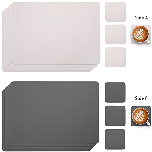 Myir JUN Leather Table Mats and Coasters - Image 2