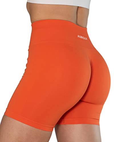 Image of AUROLA Intensify Workout Shorts for Women Seamless Scrunch Short Gym Yoga Running Sport Active Exercise Fitness Shorts