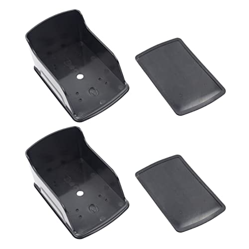 Balacoo Cubierta de Control de Control de Acceso de 2 Piezas Talapié de Timbre de Plástico Tuber de Lluvia Impermeable Anillo de Tapa del Timbre Vender Protector para El Control de Acceso Cover