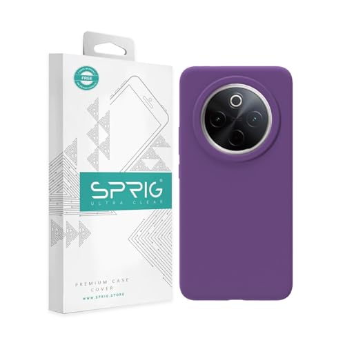 Image of SPRIG Compatible with iQOO Z10 Premium SilkTone Back Cover Drop Tested Shock Proof Mobile Case for Men, Women, Boys and Girls with Camera Protection (Purple)