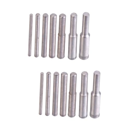 Uonlytech 2sets Mini Sander Tool Silver Polisher for Grinding Beads (3-9mm) Bead Detector Grinding Head 7pcs*2