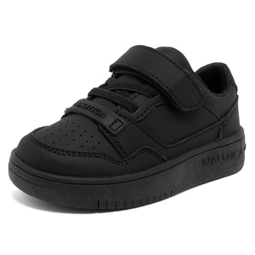 Image of Nautica Kids Adjustable Strap Shoes | Comfortable Casual Sneakers for Boys and Girls, Toddlers & Little Kids