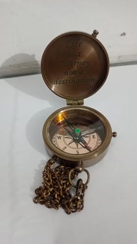 Brújula náutica vintage de latón artesanal personalizada, regalo único de lujo para graduaciones y aniversarios miniatura 7