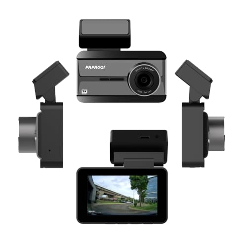 Image of PAPAGO N291 3K Dual Channel Dashcam with Sony CMOS Sensor | F1.5 Ultra-Wide Lens | 3 inch Display | Mobile Wi-Fi & Voice Control | 256GB Support | High Temp Safe Design