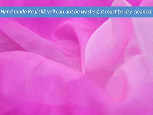 KIKIGOAL Women's 100% Silk Belly Dance Veils and Hand Scarves Gradual Colors 1.14x2.5m/98"x45" - Image 4