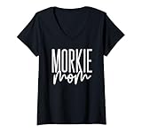Photo Gallery donna morkie mom maltese yorkie mix cane maltese i love my morkie maglietta con collo a v Photo Gallery donna morkie mom maltese yorkie mix cane maltese i love my morkie maglietta con collo a v