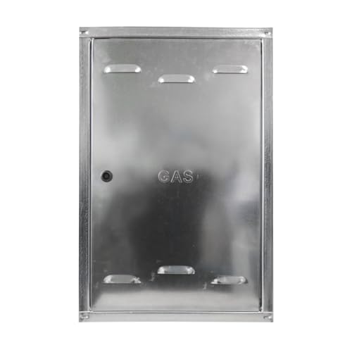PIKAPPA 1105 Puerta galvanizada para contador gas, con cerradura y llave cuadrada. Dimensiones 350x450 mm
