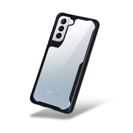 Solimo TPU+Plastic Transparent Black Bumper Case (Hard Back & Soft Bumper Cover) with for Samsung Galaxy S21 Ultra - Black (B095SJJ55F) Amazon Price History, Amazon Price Tracker