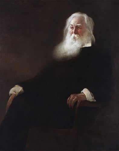 Affiche artistique Walt Whitman sur toile 60x90cm grand format pour décoration salon