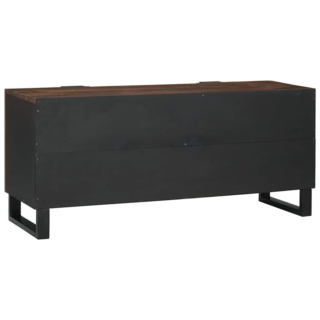 Mobile basso per TV, montaggio a parete, in noce, 105 x 33 x 46 cm