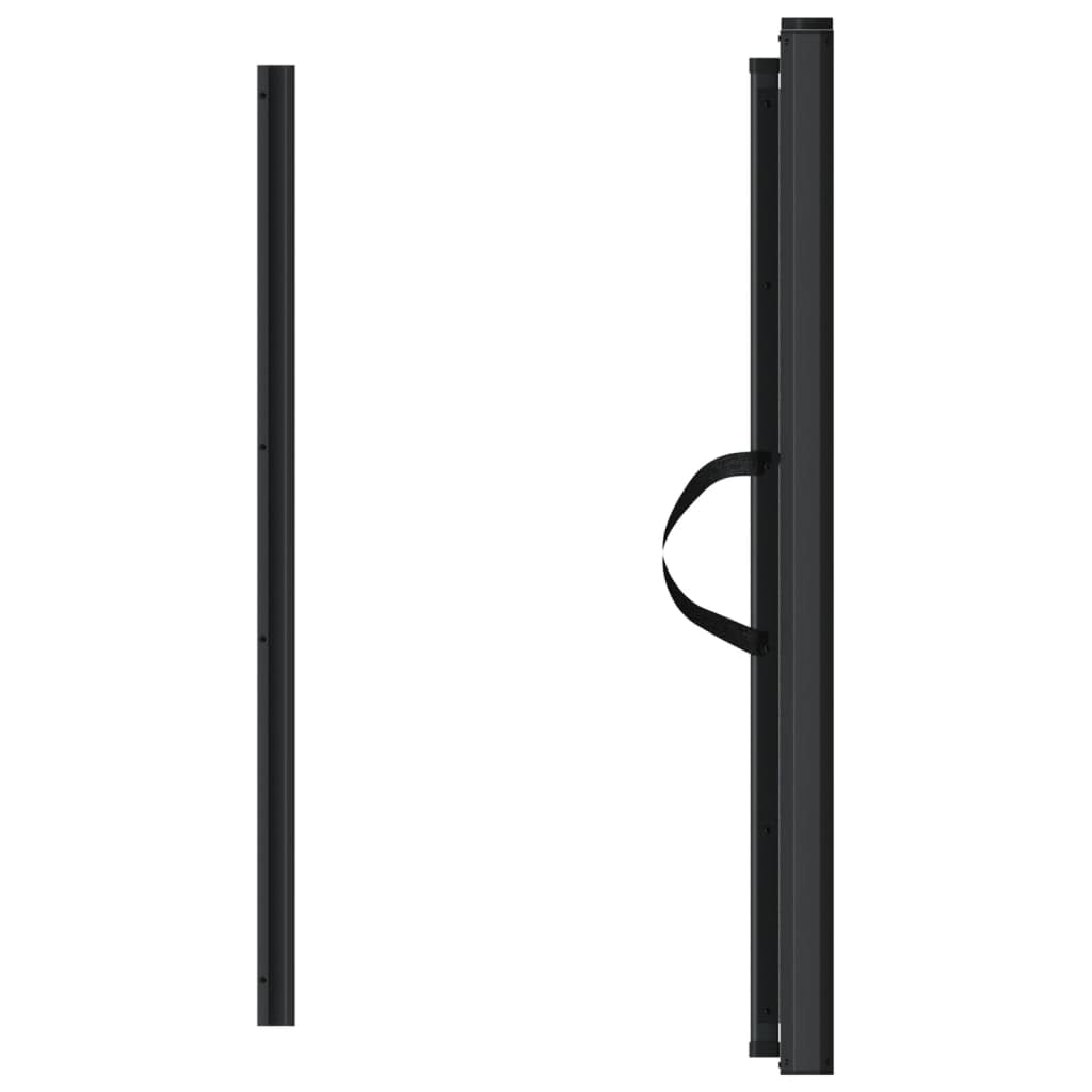 INLIFE Haustier-Barriere Ausziehbar Schwarz 82,5x125 cm,Baby & Kleinkind,Babysicherheit,Baby- & Haustierschutzgitter,Schwarz,2.3 KG,4004131