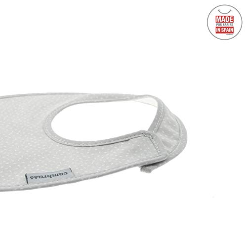 Cambrass Square Bib Velcro Sky Grey/Rain 20X26 Cm, 20 X 26 Cm - Image 4