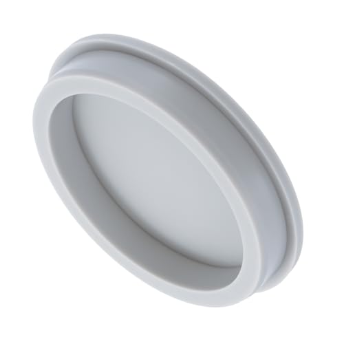 Image of MECCANIXITY High Temp Silicone Plug Mount Dia 113.6mm /4.47 Inch T Shaped Rubber Stopper Hole Plugs for Powder Coating Plating Waterproof Sealing Plugs Grey Pack of 1(OD 122mm /4.8 Inch)