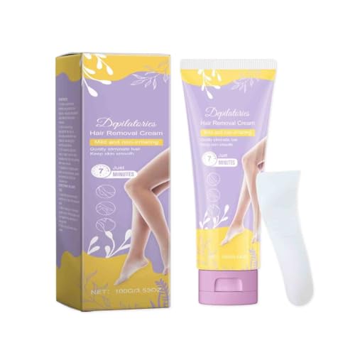 3PCS Depilatories Hair Removal Cream for Women & Men - Mild & Non-Irritating Formula, Gentle Hair Removal for Smooth Skin - 100g