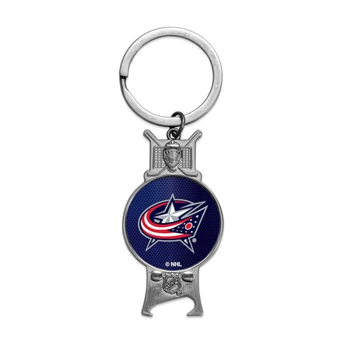 Rico Industries NHL Hockey Columbus Blue Jackets Sculpted Bottle Opener Keychain -Great Gift Item
