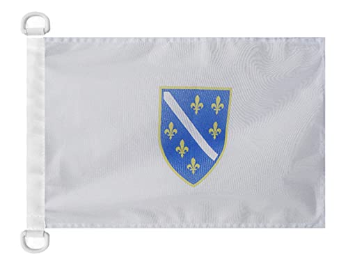 AZ FLAG Bosnia and Herzegovina 1992-1998 Nautical Flag 18'' x 12'', old Bosnian flags 30 x 45 cm, Banner 12x18 in for boat — image 1