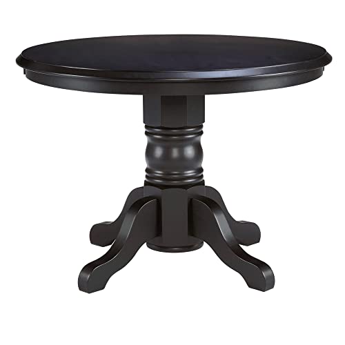 Homestyles Blair Black Round Dining Table, 42'