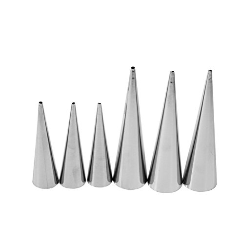 3Pcs Stainless Steel Croissants Molds Spiral Baked Mold DIY Horn Baking