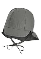 Sterntaler Baby Unisex Schirmmütze Baby Schirmmütze mit Nackenschutz - Schirmmütze Baby, Baby Mützen - aus Baumwolle - dunkelgrün, 41